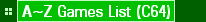 A~Z Games List (C64)